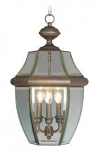 Livex Lighting 2355-07 - 3 Light Bronze Outdoor Chain Lantern